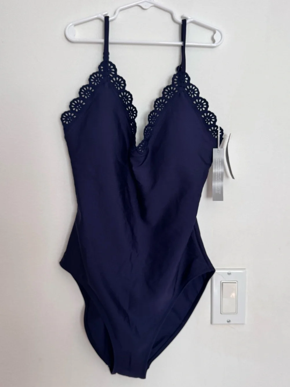 J. Crew Lana eyelet one-piece in Classic Sculpt™